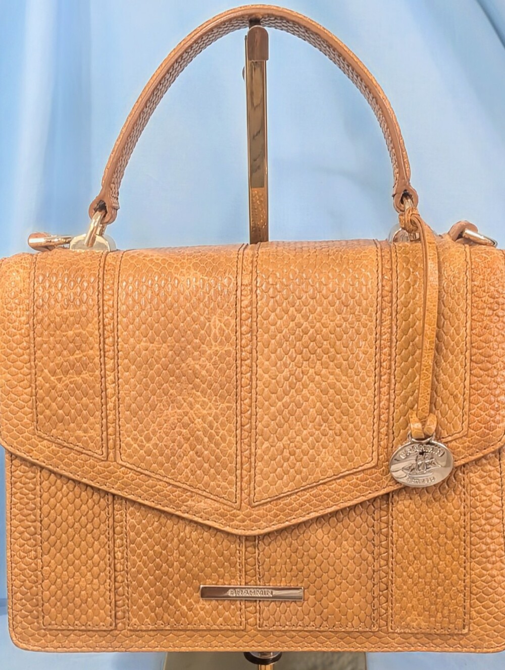 EUC Brahmin Mini Francine in HTF Canary Reseda